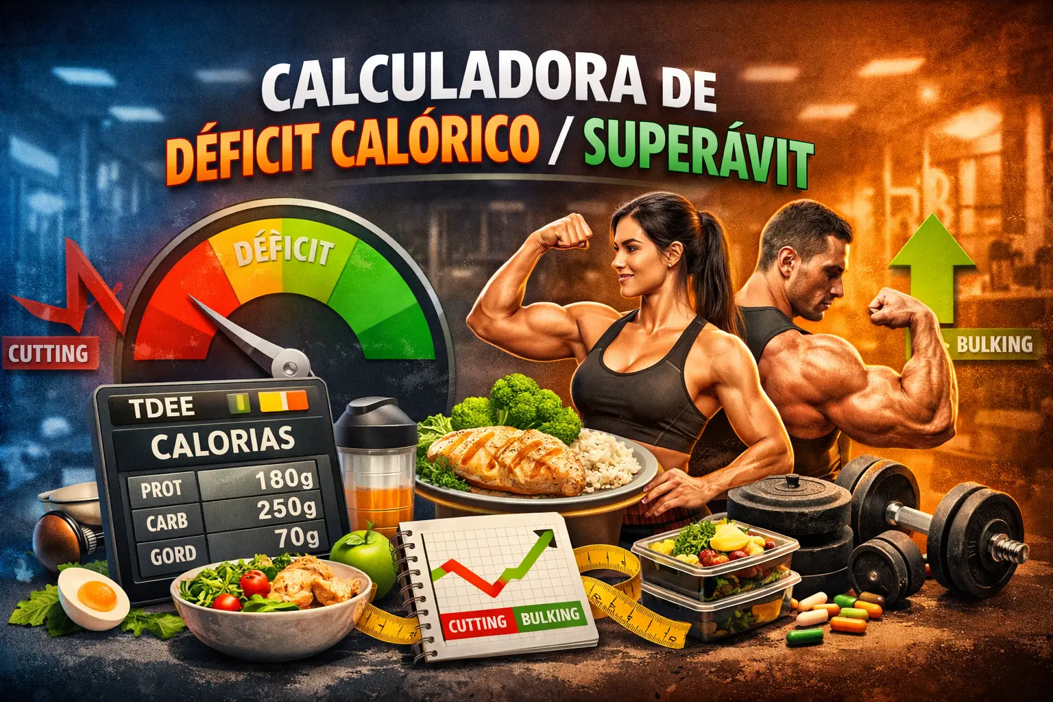 Calculadora de déficit e superávit calórico Calculadora de déficit e superávit calórico