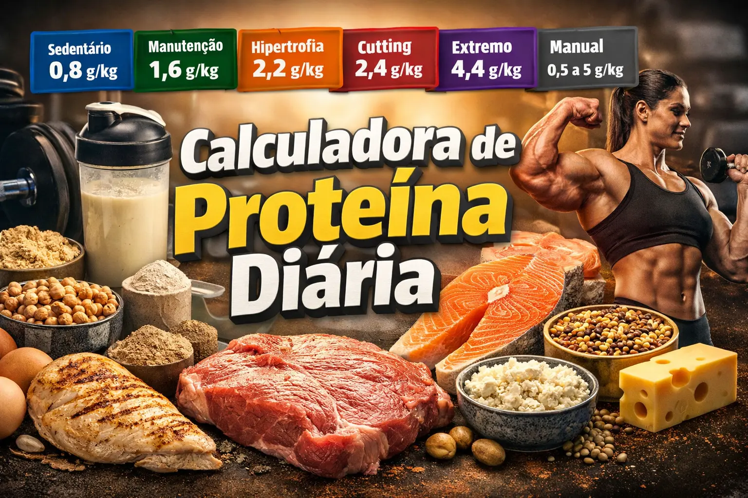 Calculadora de proteína diária
